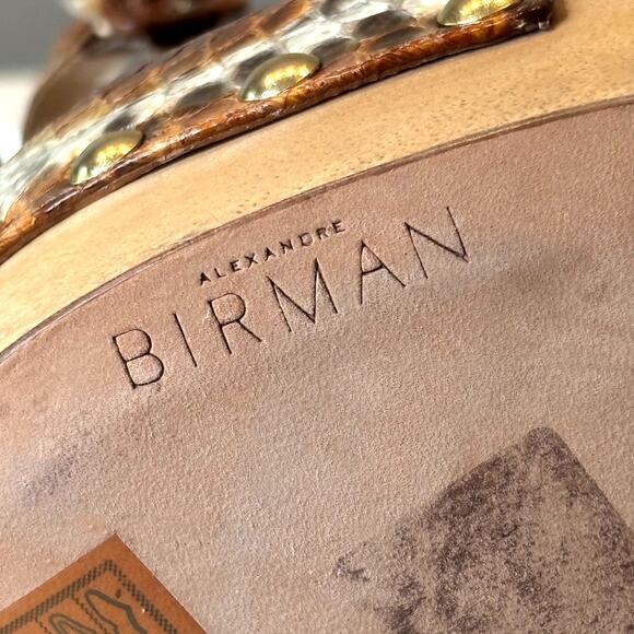 Alexandre Birman Exotic Crocodile Print Open Toe Platform Sandals US Size 9 - Picture 12 of 13